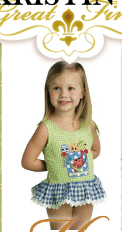 Mud Pie Boathouse Baby Sand Beach Pool Bucket Swimsuit 1 Pc Bathing Suit 173650