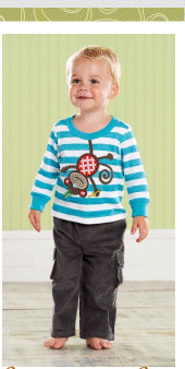 Mud Pie Baby Infant Boys Safari Collection Monkey Pant Set Shirt Cargo Pants New
