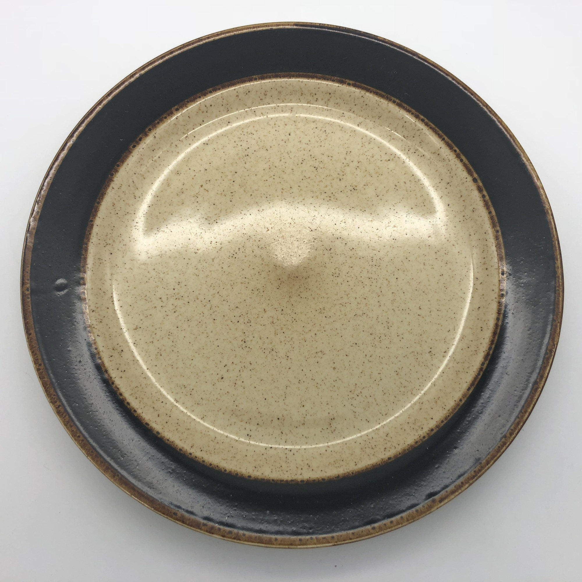 Sango Rainbow Black 8891 Stoneware Dinner Plate 10-3/4